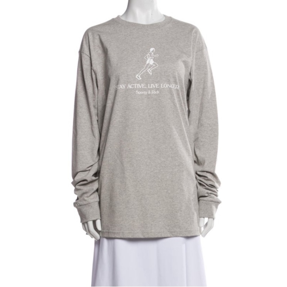 Sporty & Rich crew neck long-sleeve T-shirt